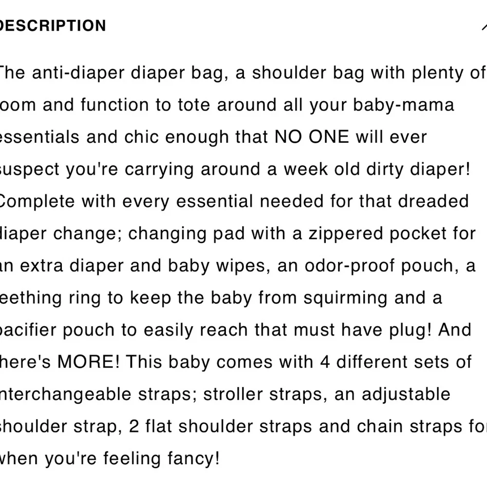 BEIS The Diaper Bag. New!